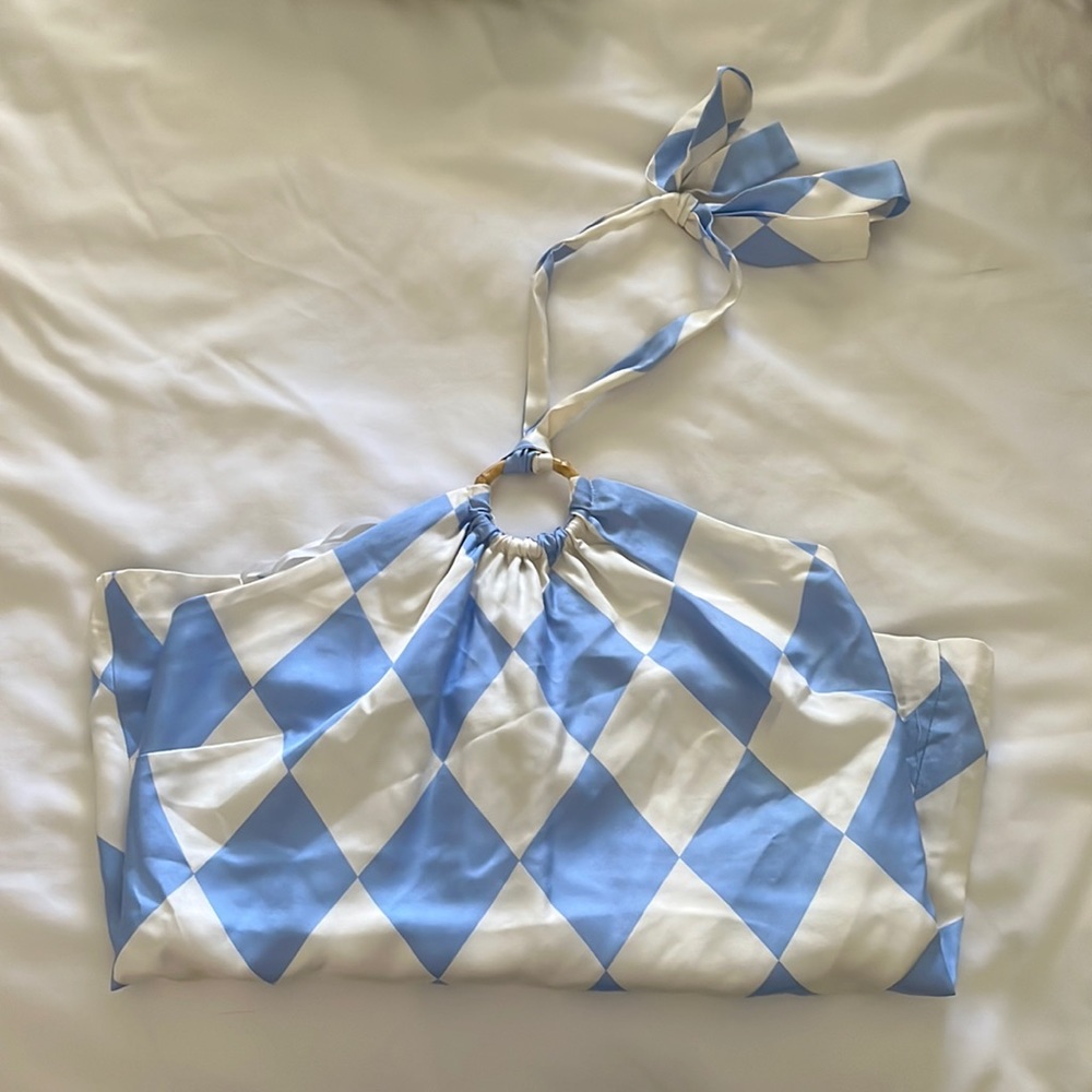 Vineyard Vines, Kentucky Derby 100% Silk Halter Top